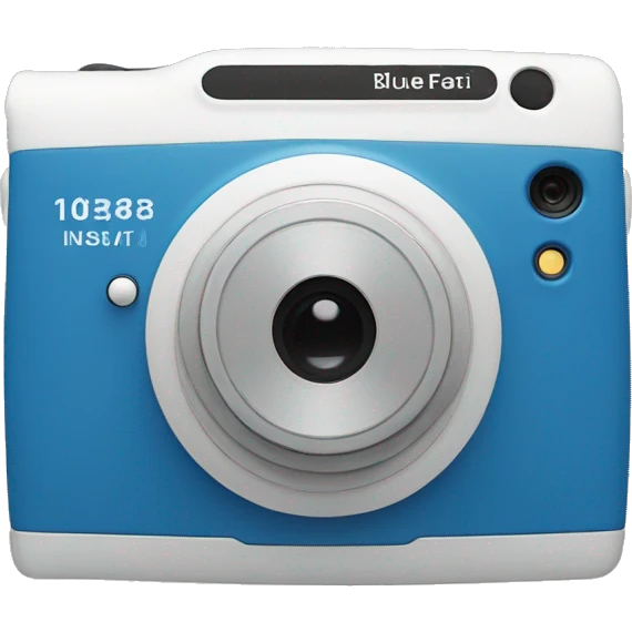 Blue instax mini  emoji