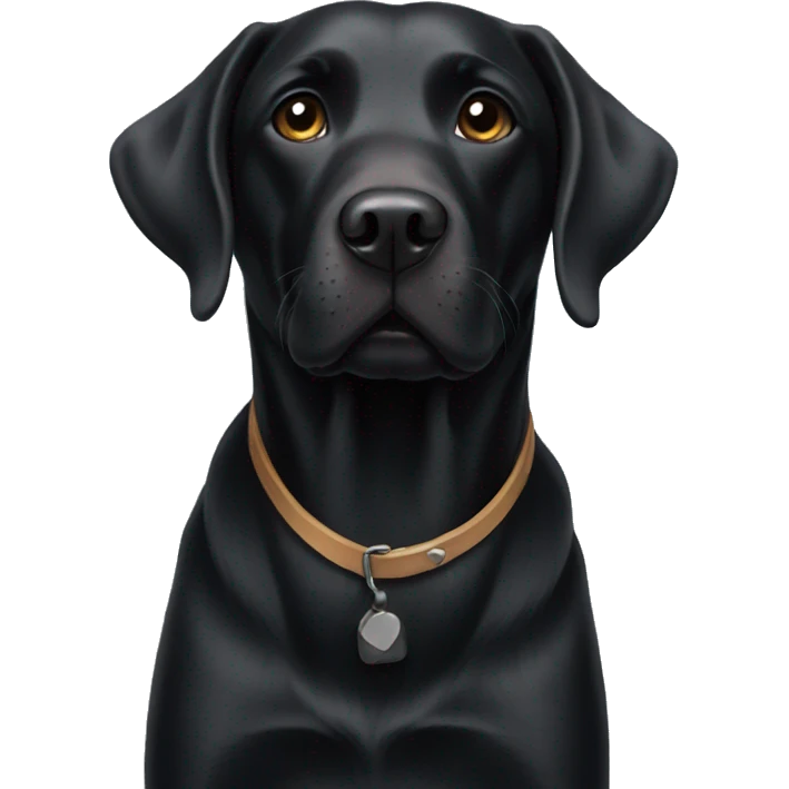 Black Labrador  emoji