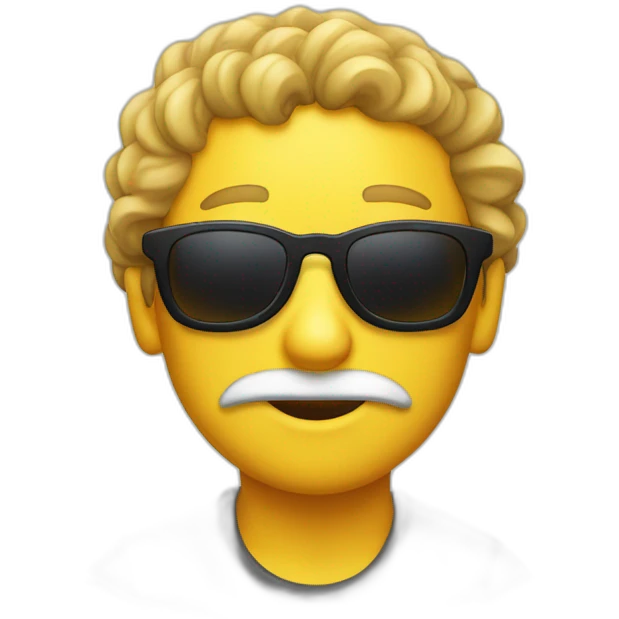 Dooby avec des lunettes de soleil emoji