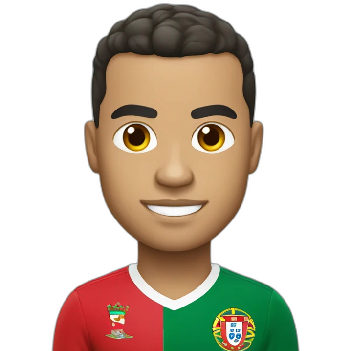 Criatiano Ronaldo with a Portuguese flag emoji