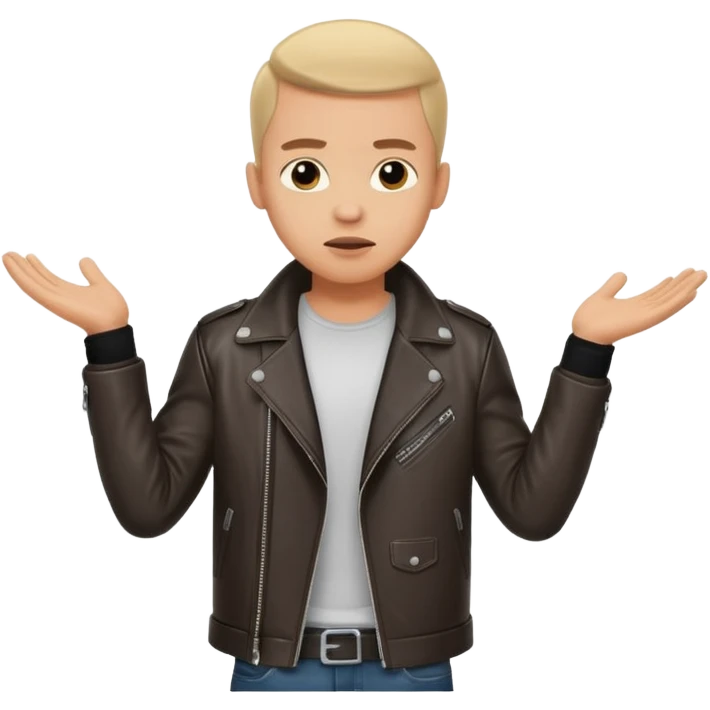 cool men person shrug pose emoji