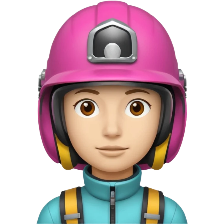 Colorful Helmeted Traveler emoji
