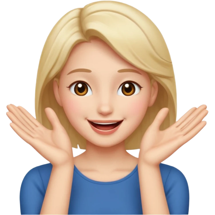 Romance - feeling of excitement associated with love - hands to one side of face emoji