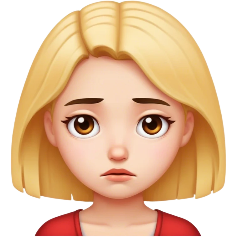 sad girl cute emoji