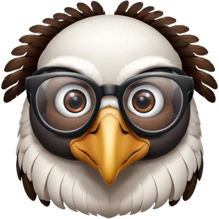 Cóndor with intelligent Glasses emoji