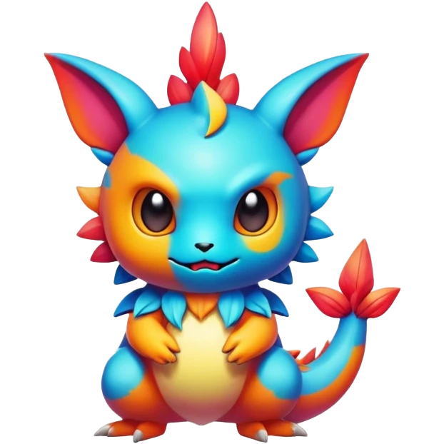 colorful chibi Fakémon-creature emoji
