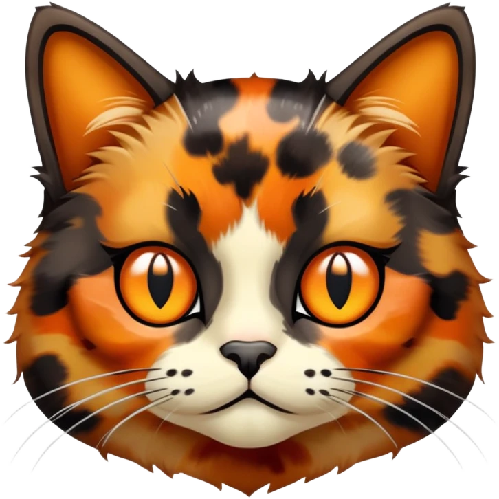 tortoiseshell cat emoji
