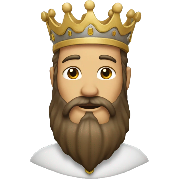 king with a long beard emoji