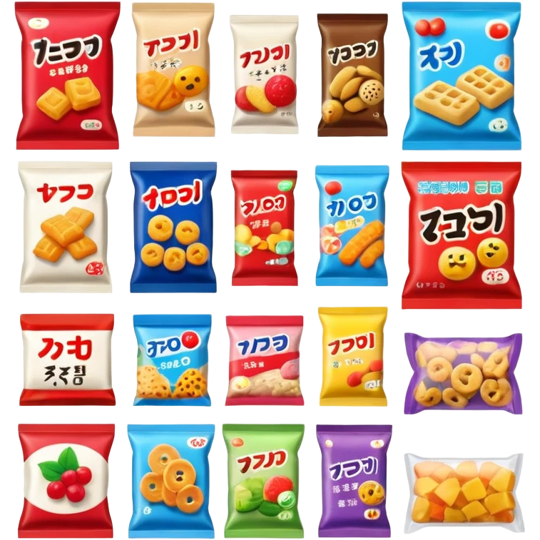 japan packaged snacks  emoji