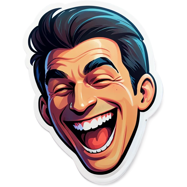 man laughing emoji
