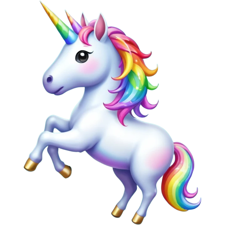 Unicorn farting  emoji