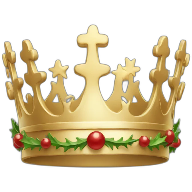 big christmas Crown emoji