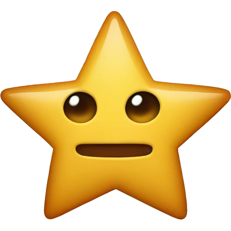 STAR WITH FACE s’more  emoji