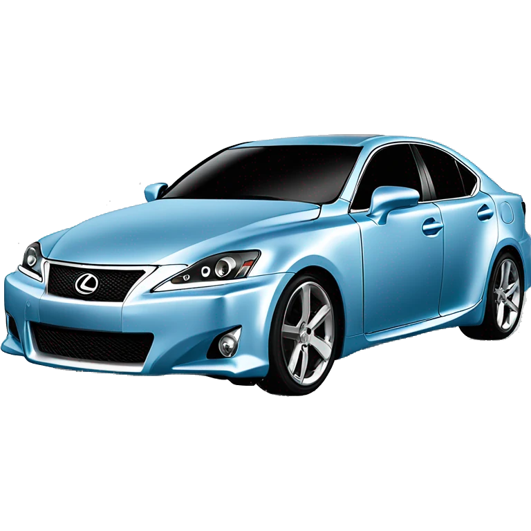 2006 Light blue Lexus is250 with chrome rims emoji