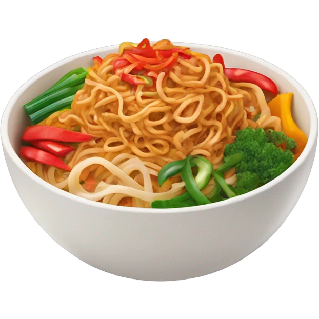 Spicy noodles  emoji