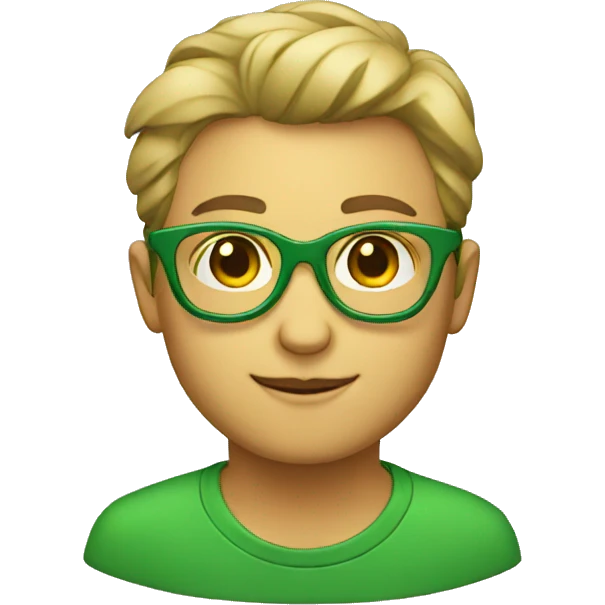 green glasses emoji