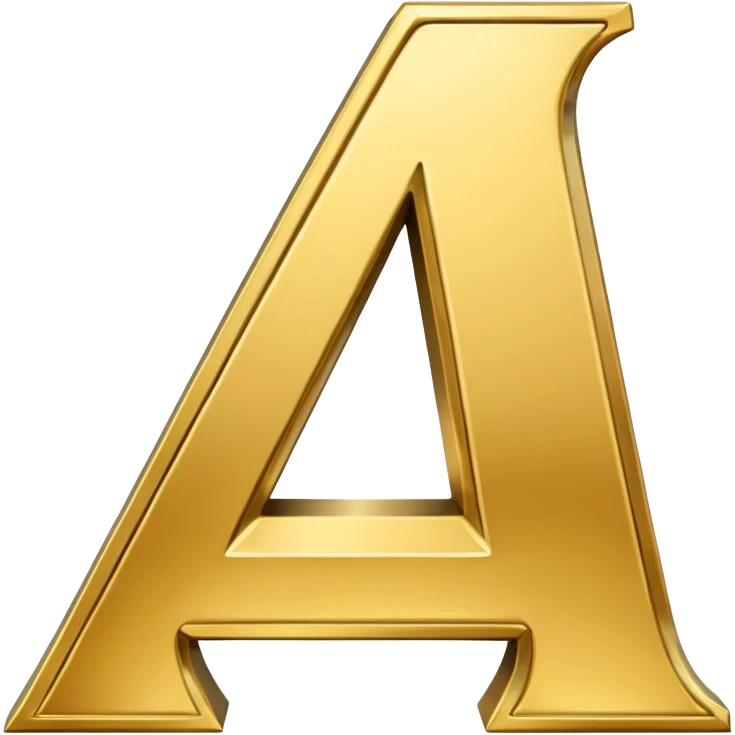 The letter A emoji