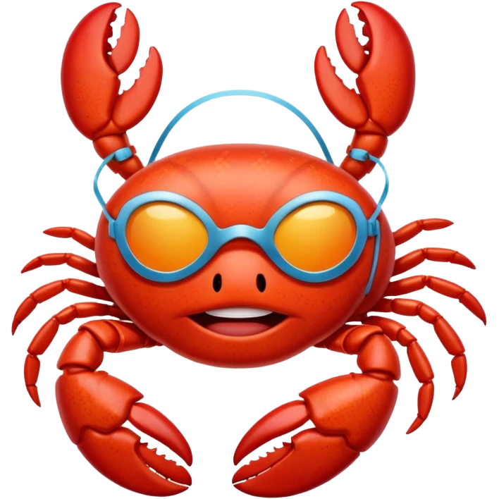 lobster wearing sleeping mask emoji