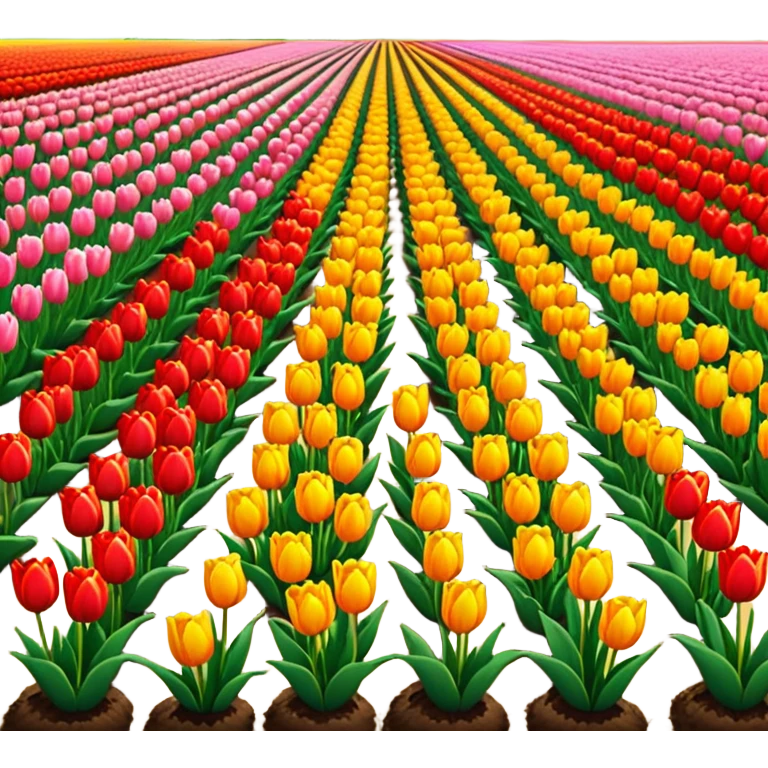 Dutch tulips field emoji