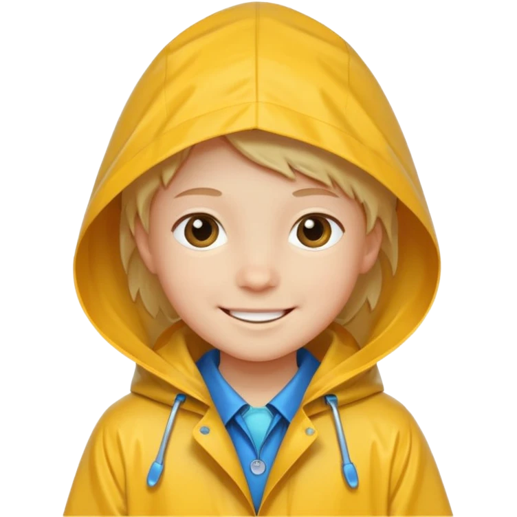 kid with raincoat emoji