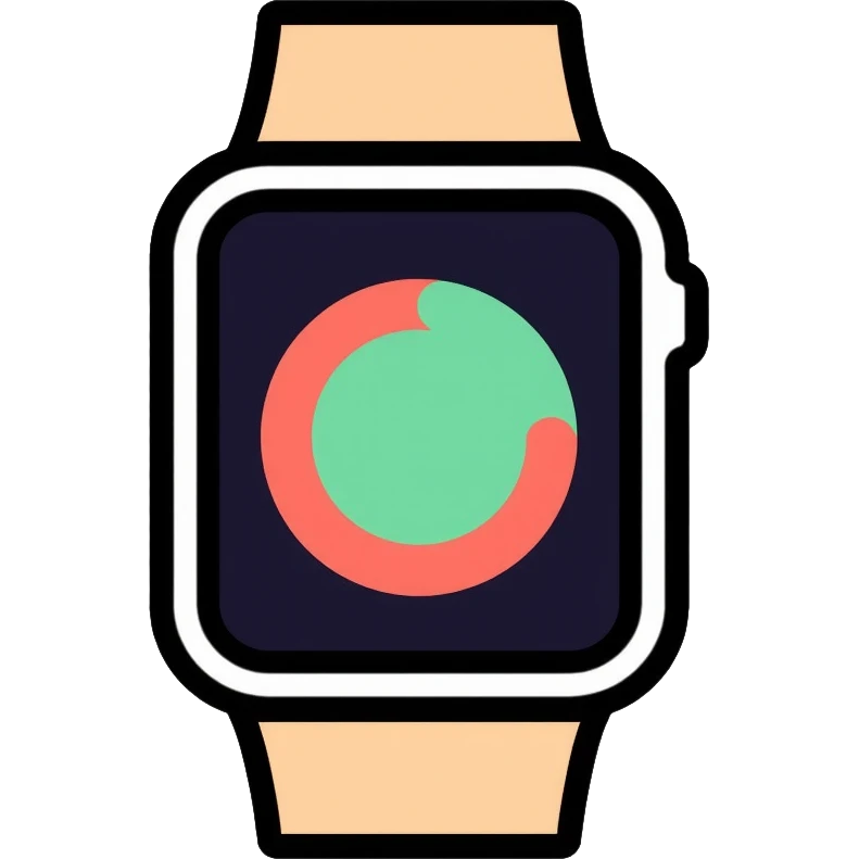 Apple brand smartwatch tracking rice consumption emoji