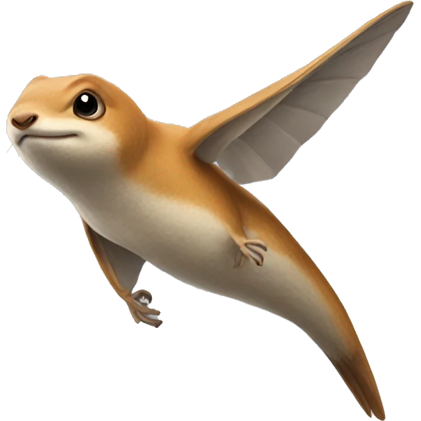 una ardilla voladora emoji