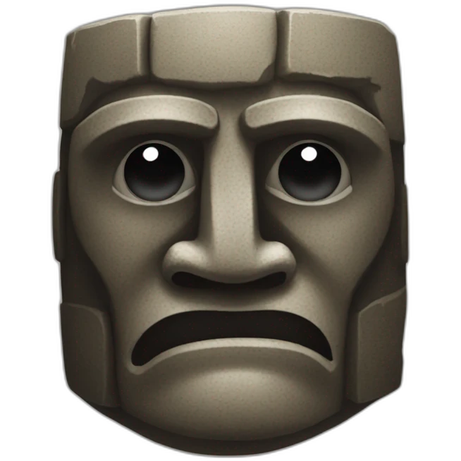 Easter Island Head Golem emoji