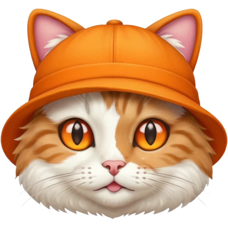 A cat with a hat emoji