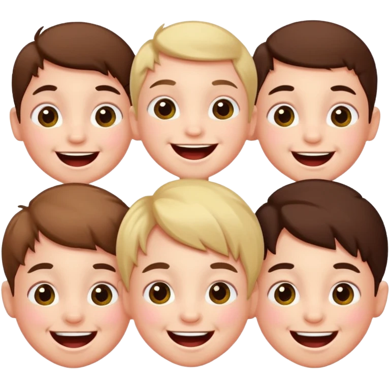 Laughing kids emoji