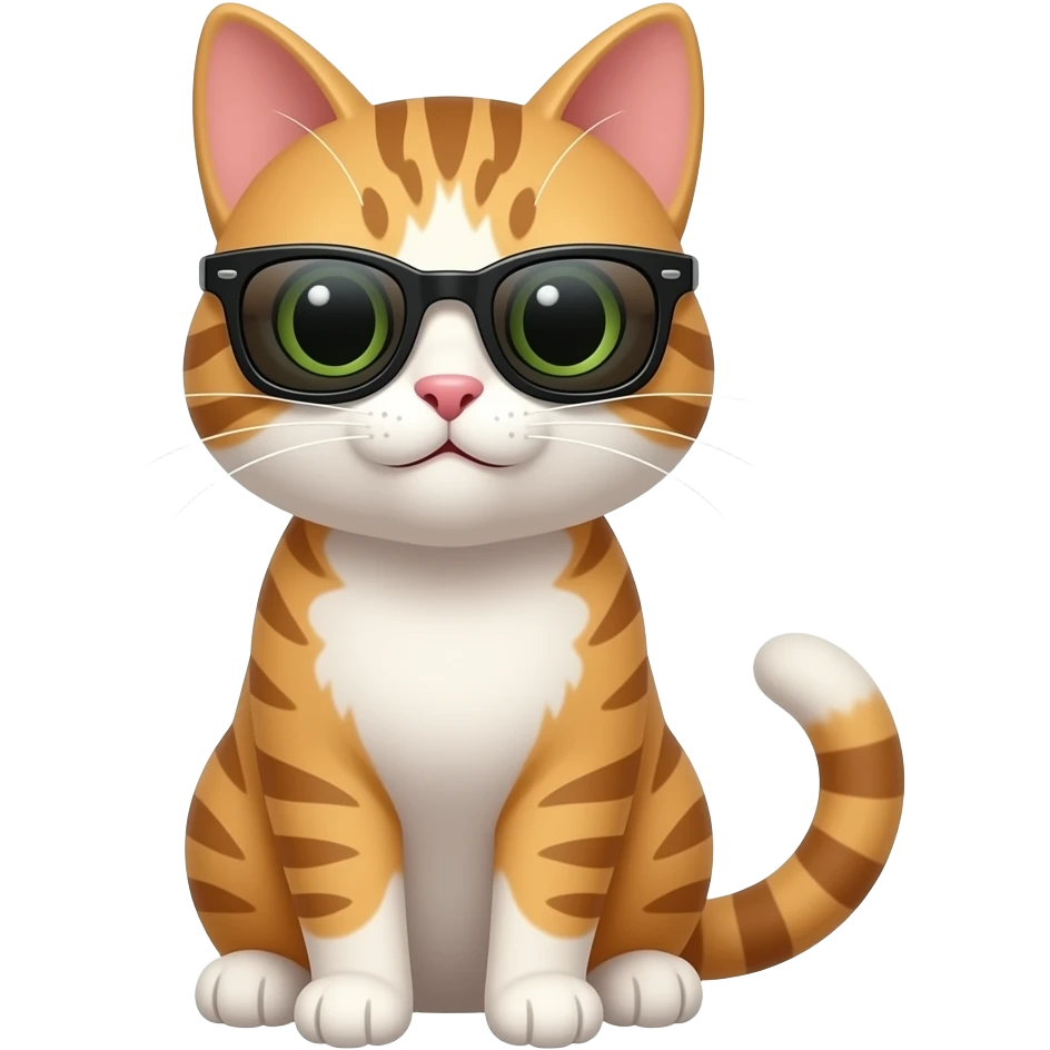 Cat wearing sunglasses emoji