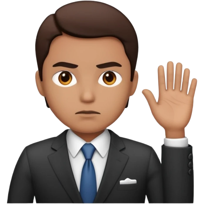 office worker having a meeting emoji