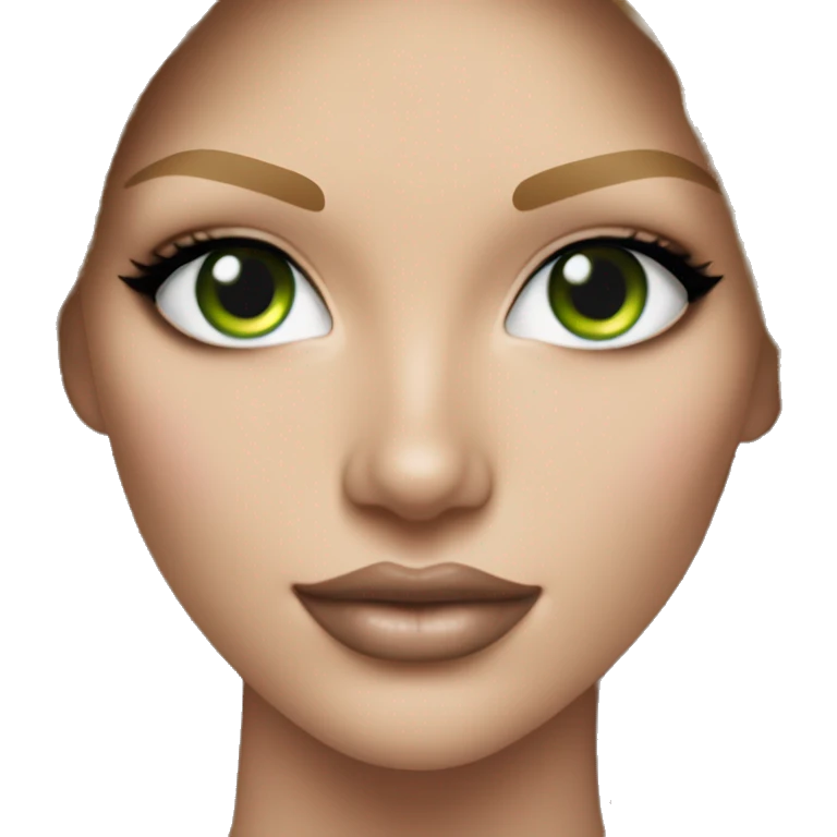 Realistic victoria secret model blonde green eyes  emoji