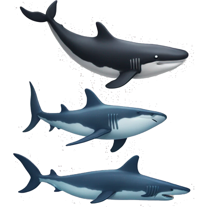 One Whale One Shark emoji
