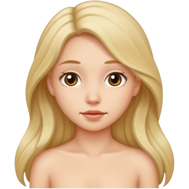 À naked girl emoji