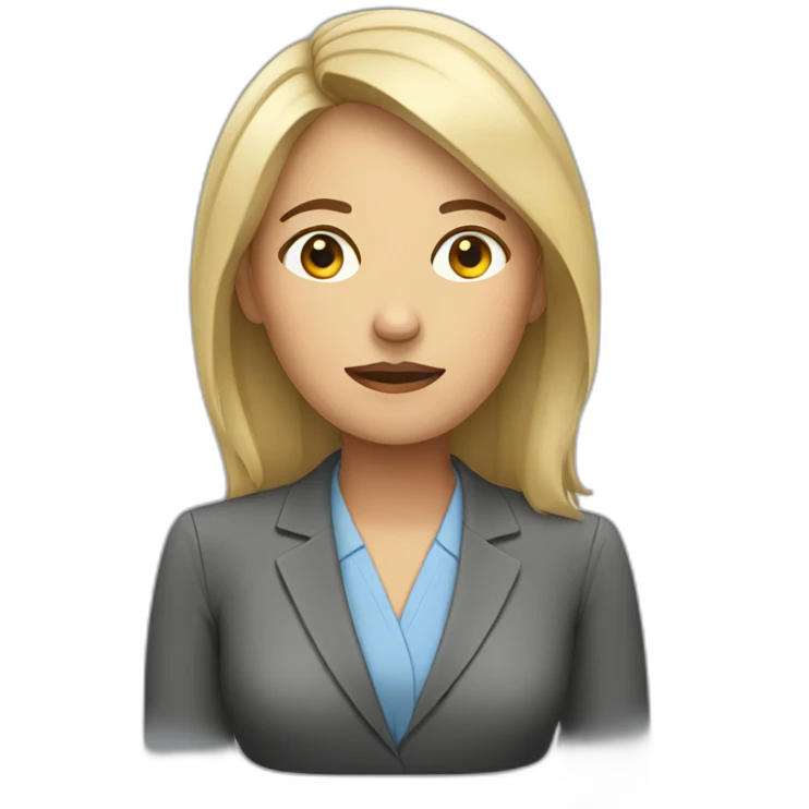 tired female consultant emoji