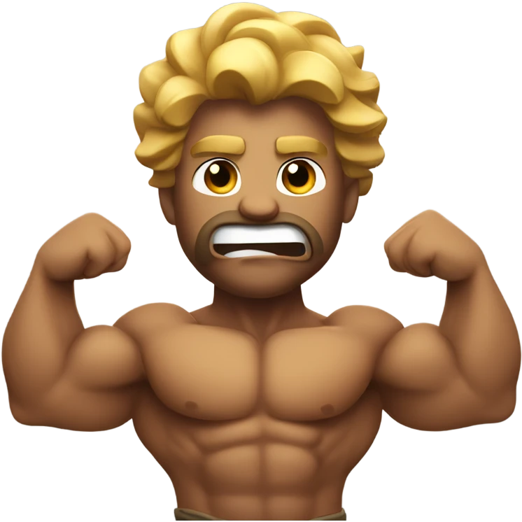 Hurcules flexing his muscles emoji