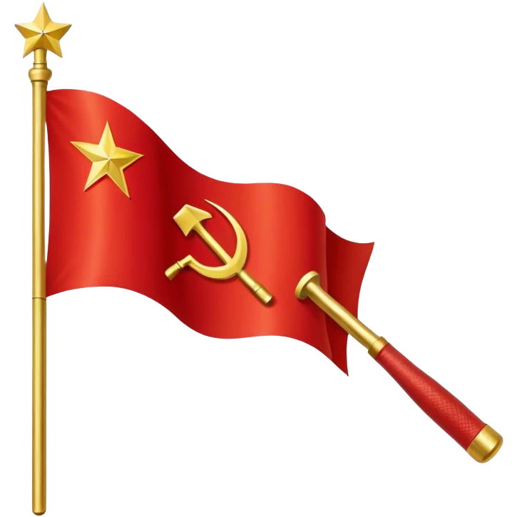 Flag of Soviet Union, accurate style Straight rectangle emoji