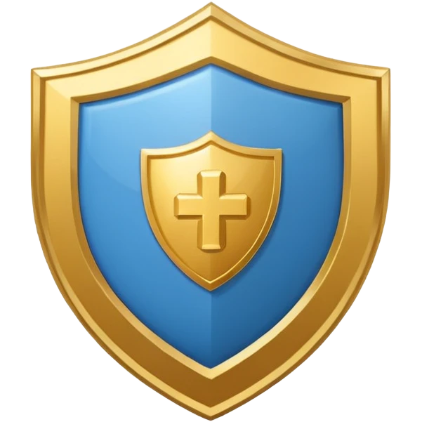 generate a flat image icon for health shield emoji