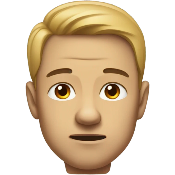Make a emotional that shows sad emotion while staying tuff and showing respect and having a sigma jawline emoji