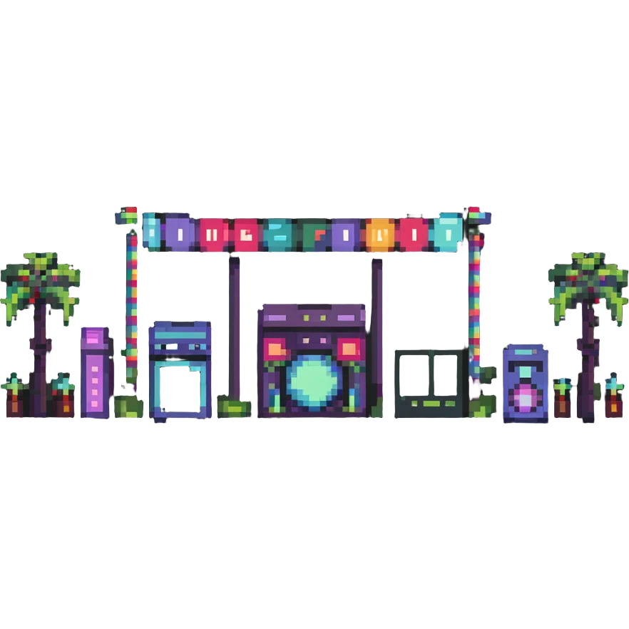 indie music festival with multiple artists emoji