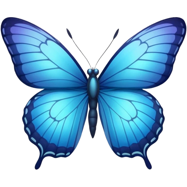 blue butterfly emoji