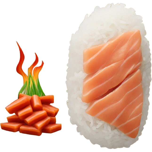 spicy tuna crispy rice  emoji