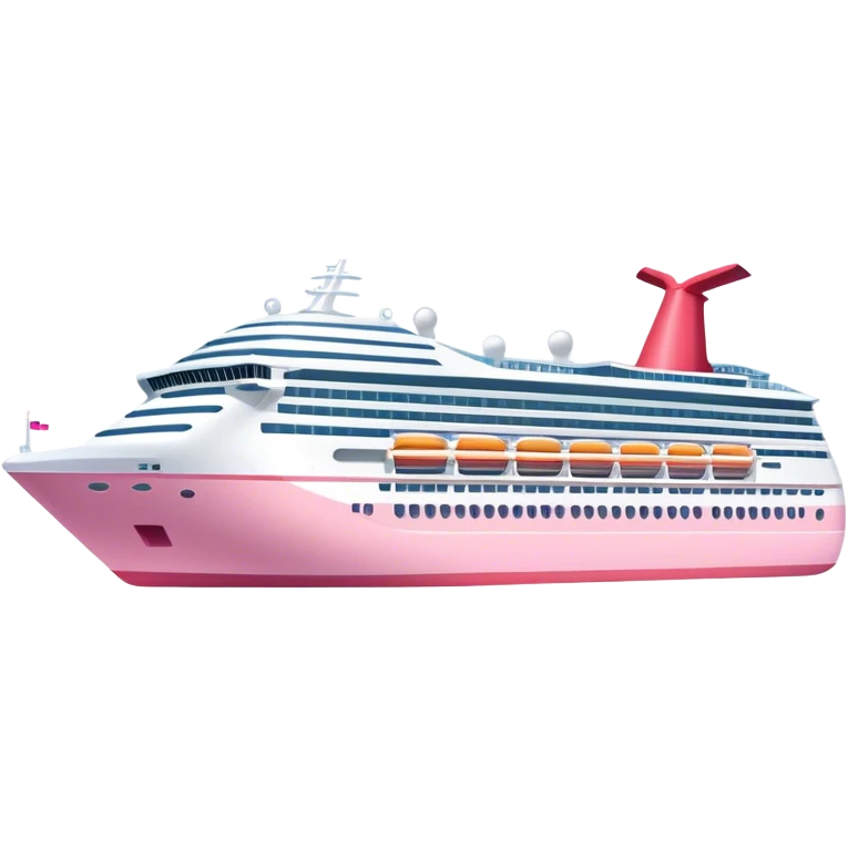 carnival cruise ship exhaust light pink  emoji