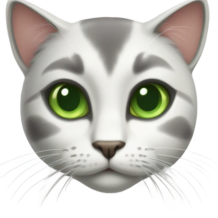 Cat with green eye emoji