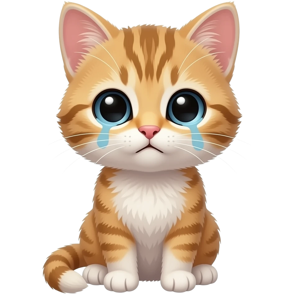 a sad kitten emoji