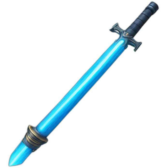 Harry Potter laser saber blue emoji