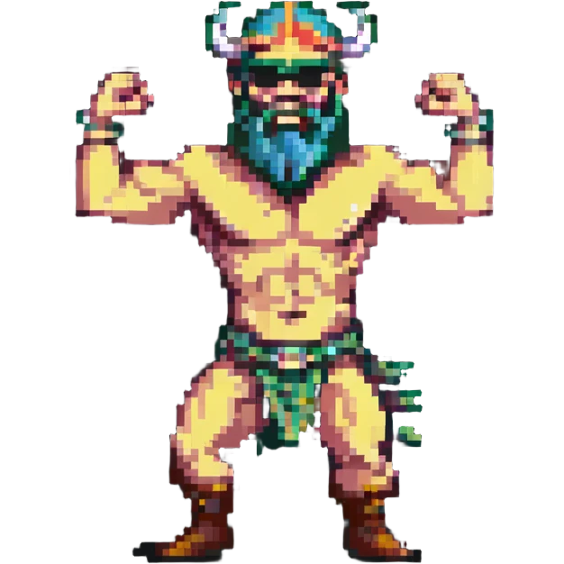 Techno Viking dancing emoji