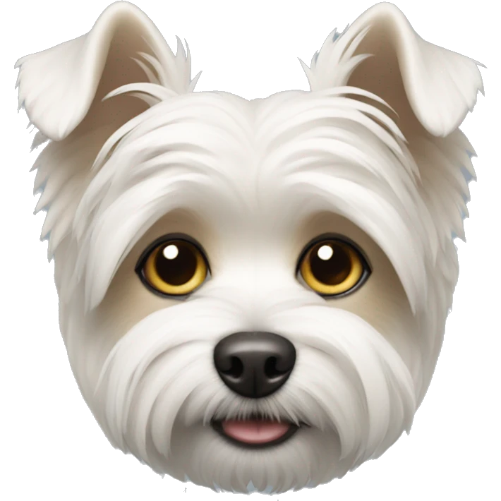 White morkie emoji