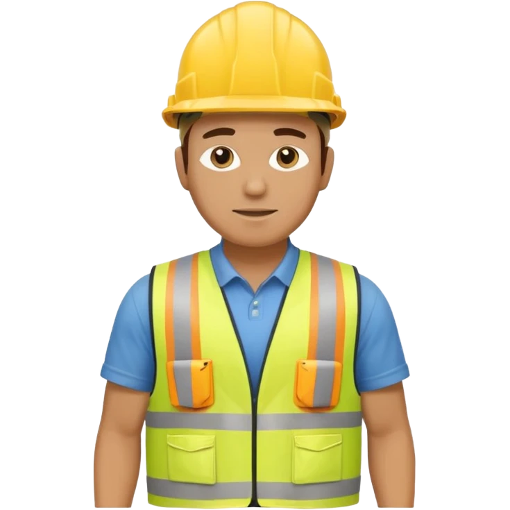 man full body working in construction  emoji