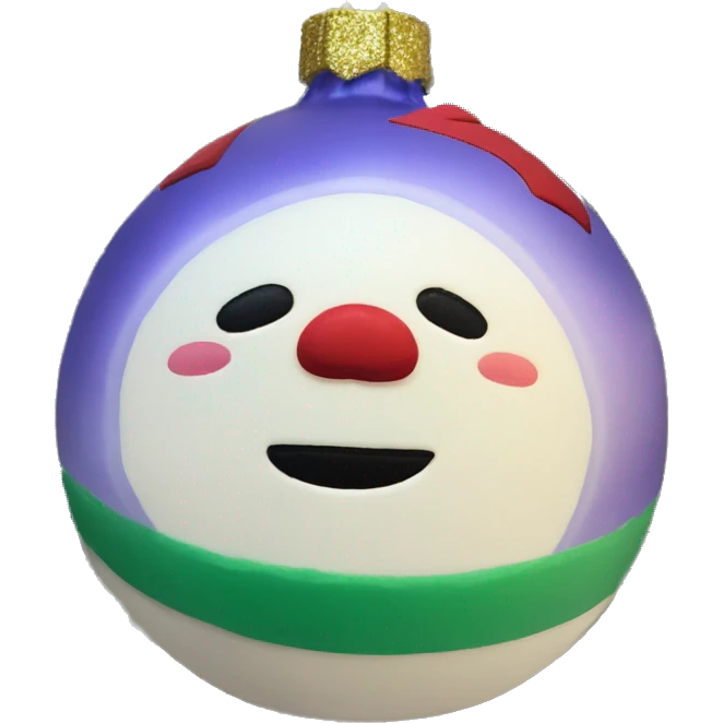 Squishmallow Christmas ornament emoji